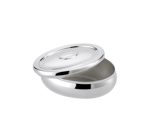 Christofle ホワイト金縁皿２枚組 Silver-Plated Medaillon Trinket box